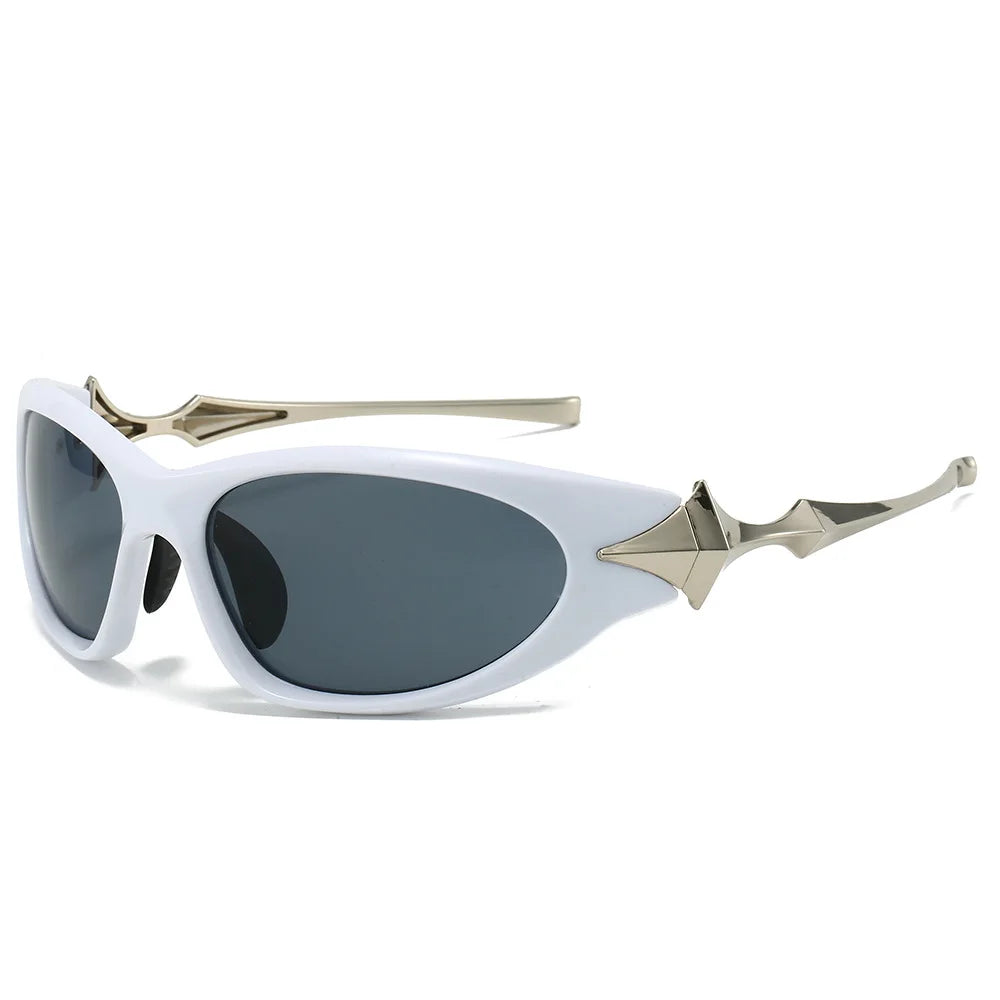 STAR — Y2K Alloy Star-Leg Mirror Pilot UV400 Sunglasses