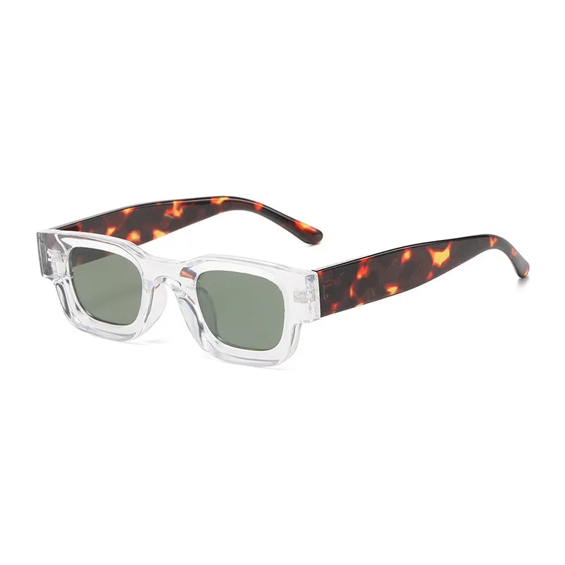 GROVE — Two-Tone Square UV400 Sunglasses in Yellow & Tortoiseshell