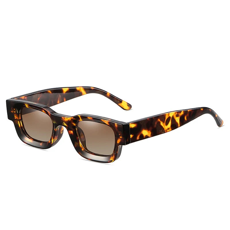 GROVE — Two-Tone Square UV400 Sunglasses in Yellow & Tortoiseshell