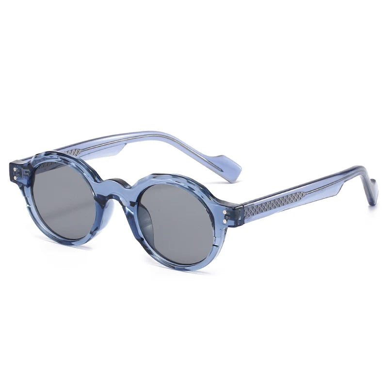 SPOT — Retro Round Rivet Double-Color UV400 Polarized Sunglasses
