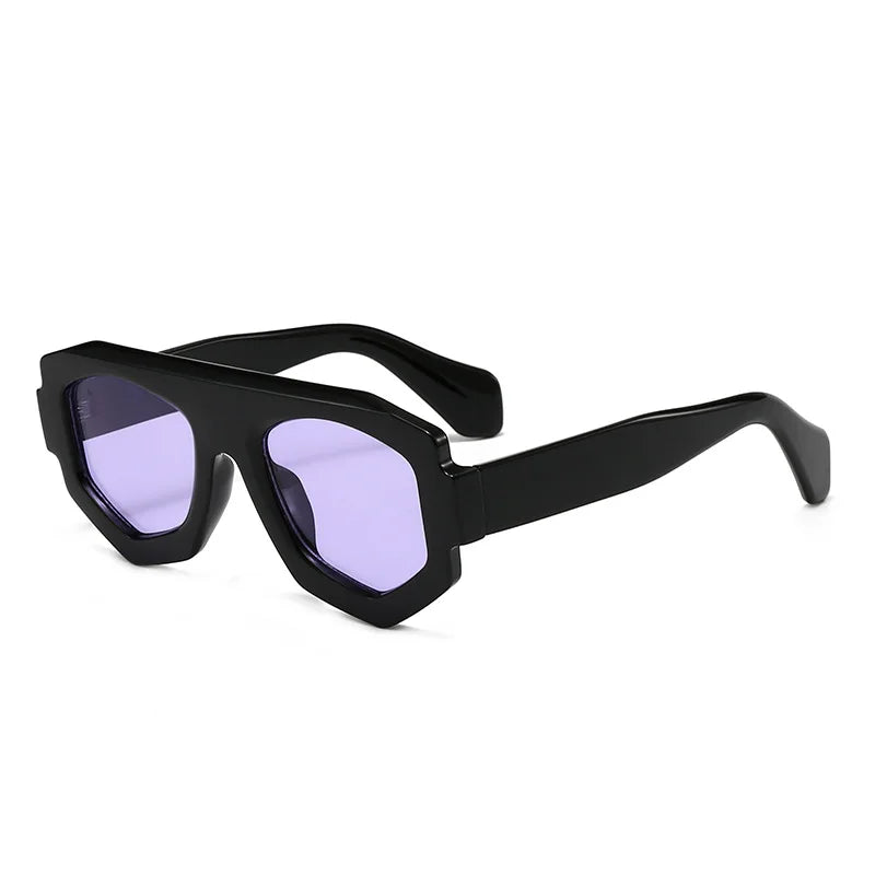 FLUX — Irregular Square Candy Color UV400 Gradient Sunglasses