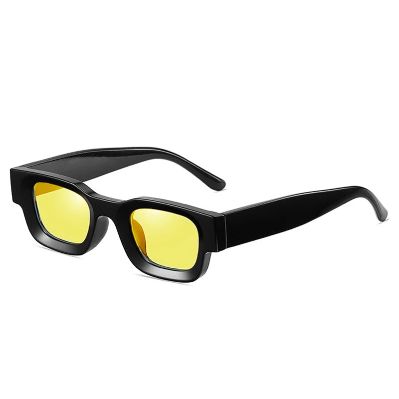 GROVE — Two-Tone Square UV400 Sunglasses in Yellow & Tortoiseshell