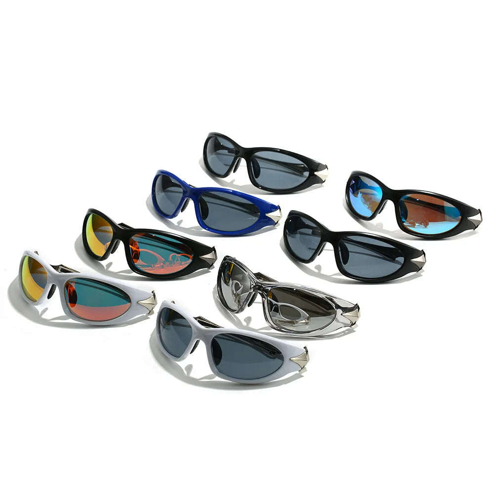 STAR — Y2K Alloy Star-Leg Mirror Pilot UV400 Sunglasses
