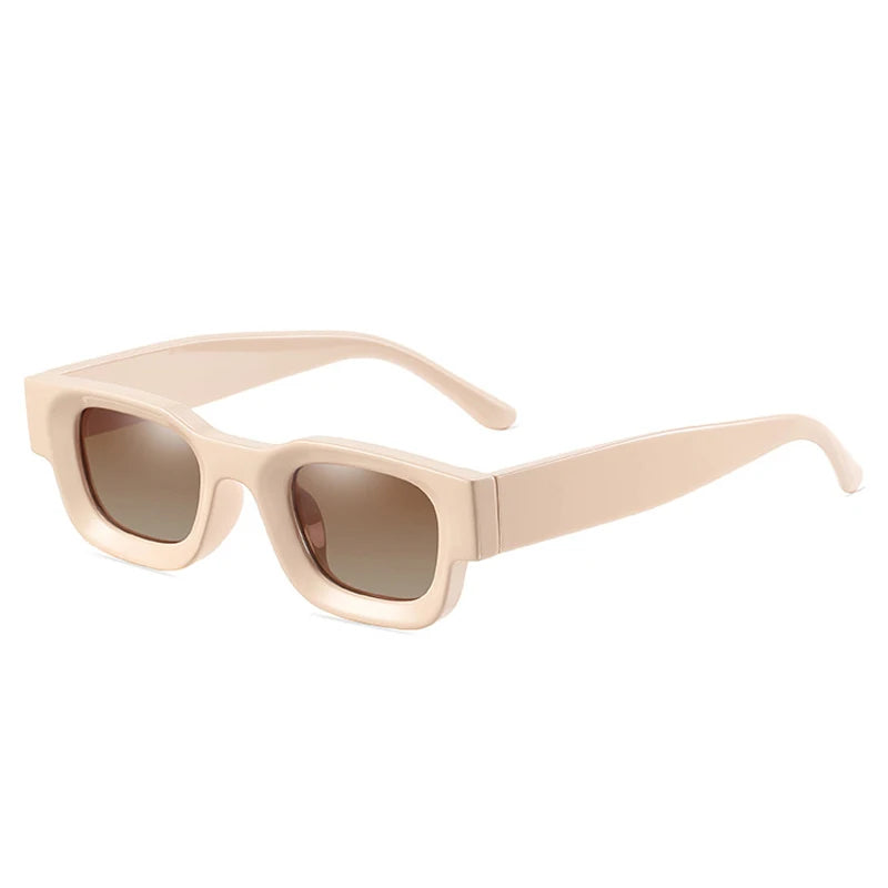 GROVE — Two-Tone Square UV400 Sunglasses in Yellow & Tortoiseshell