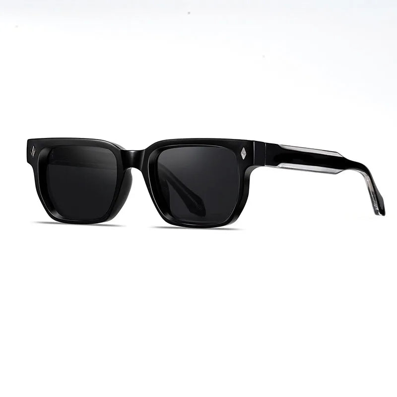 BOLT rivet rectangle sunglasses side angle detail