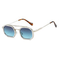 TWIN — Retro Double-Bridge Small Square UV400 Polarized Sunglasses