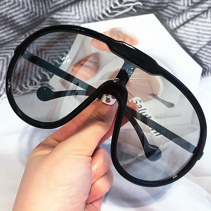 SHIELD — Oversized One-Piece Y2K Mask UV400 Sunglasses