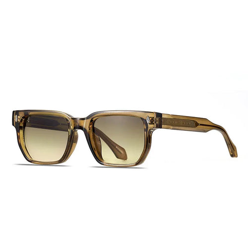 BOLT retro rectangle rivet sunglasses UV400 polarized slim frame