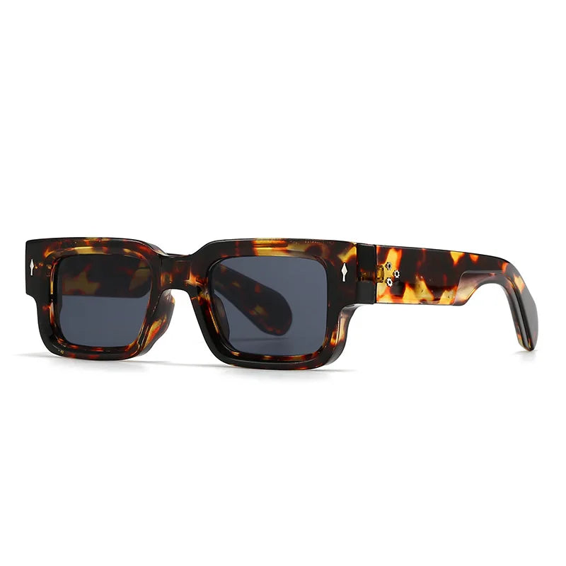 FRAME thick edge square frame sunglasses side detail