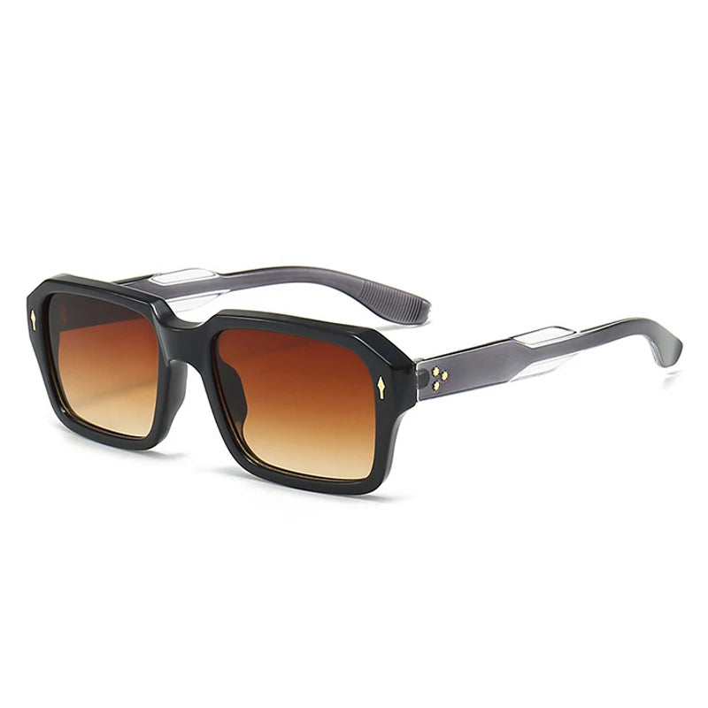 Sunset Society MARE square punk sunglasses ocean lens front view