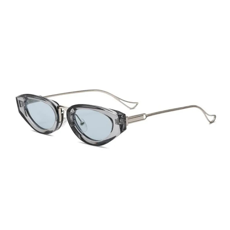 SOLEIL — Cat Eye Acetate UV400 Sunglasses with Gold Temples