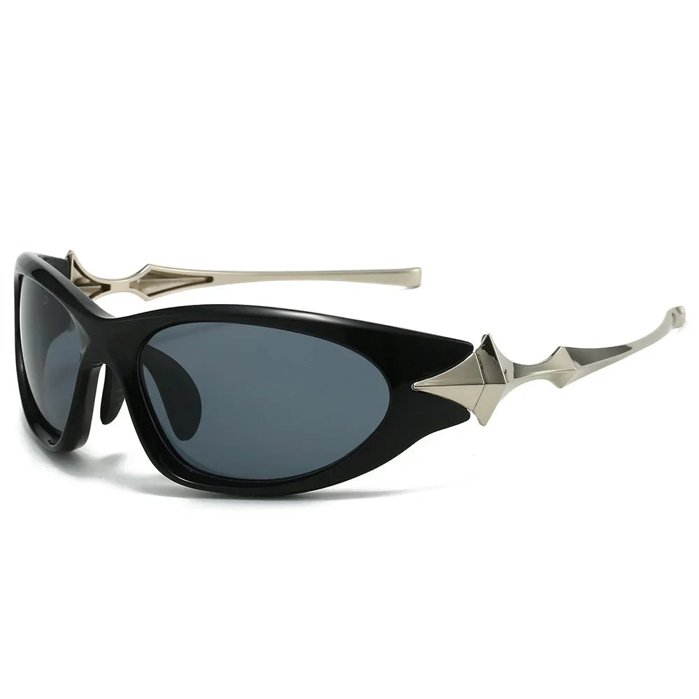 STAR — Y2K Alloy Star-Leg Mirror Pilot UV400 Sunglasses
