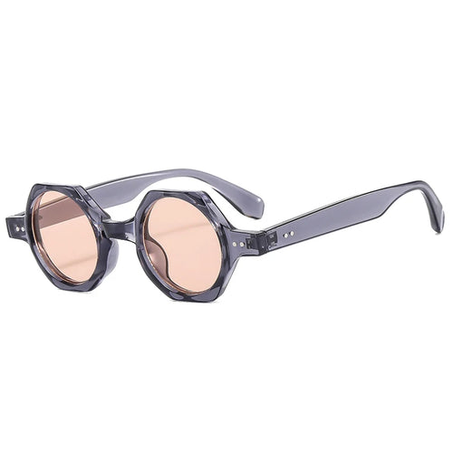 CANDY polygon square sunglasses UV400 candy color round lenses women men