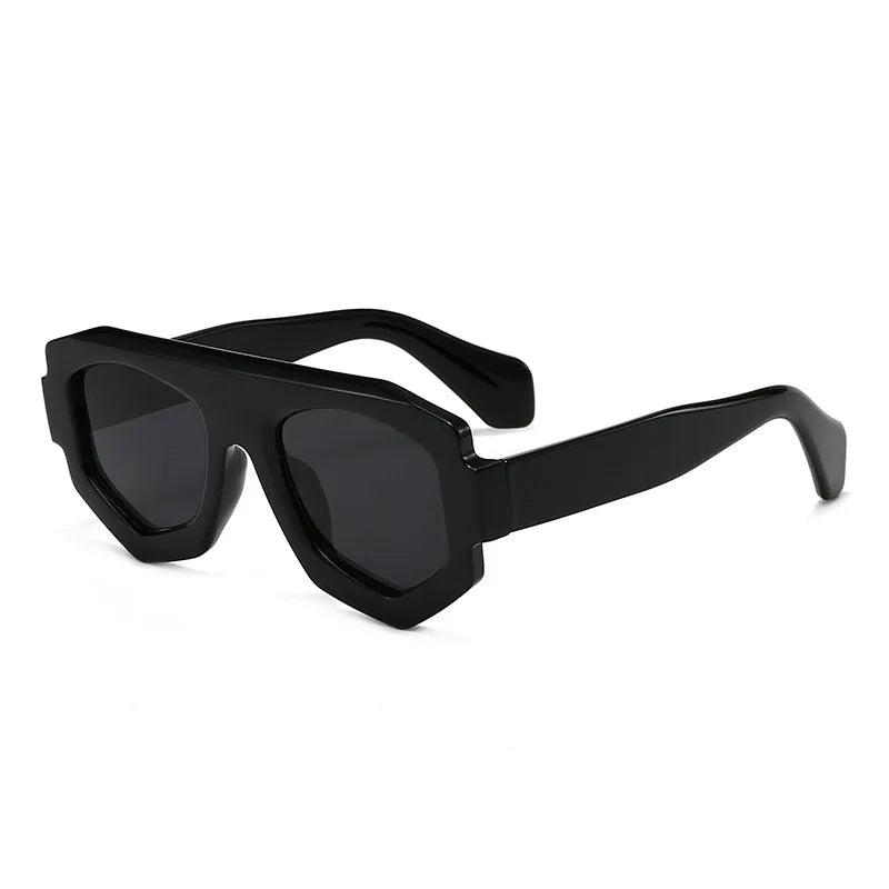 FLUX — Irregular Square Candy Color UV400 Gradient Sunglasses