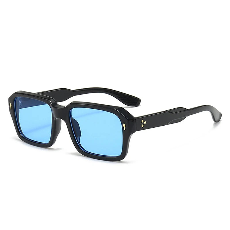 MARE square rivet sunglasses clear lens fashion eyewear