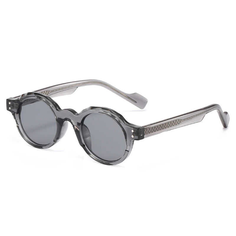 SPOT — Retro Round Rivet Double-Color UV400 Polarized Sunglasses