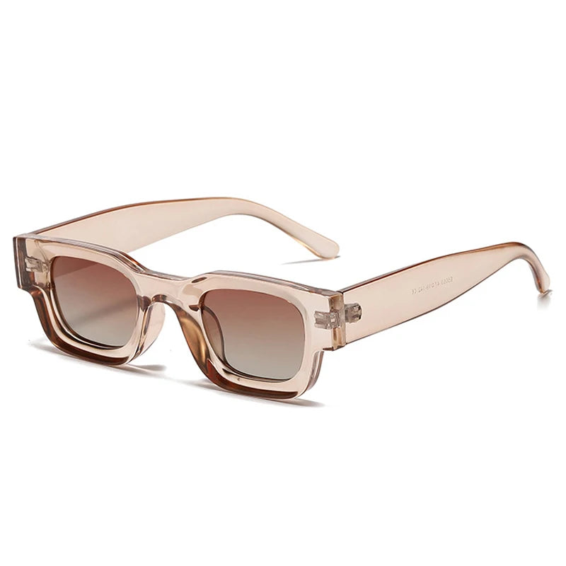GROVE — Two-Tone Square UV400 Sunglasses in Yellow & Tortoiseshell