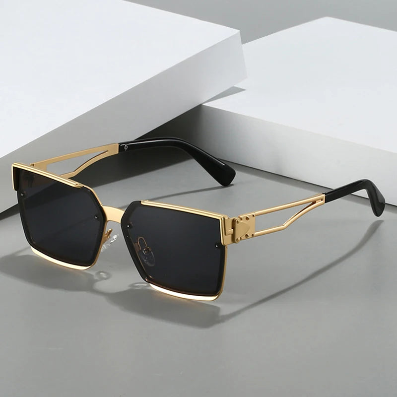 Sunset Society LUXE square gradient sunglasses front view