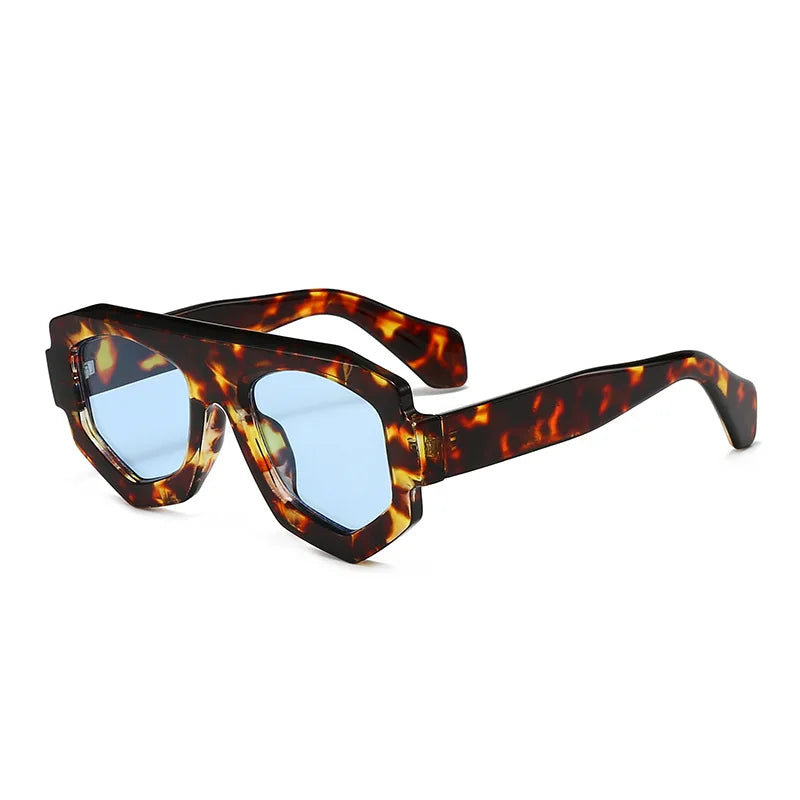 FLUX — Irregular Square Candy Color UV400 Gradient Sunglasses