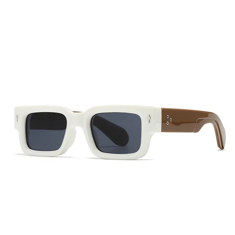 FRAME — Vintage Small Square Thick-Edge UV400 Polarized Sunglasses