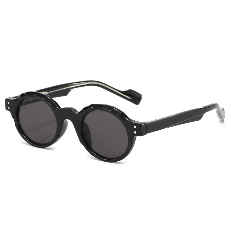 SPOT — Retro Round Rivet Double-Color UV400 Polarized Sunglasses