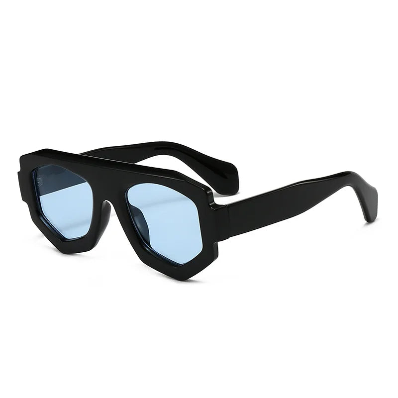 FLUX — Irregular Square Candy Color UV400 Gradient Sunglasses